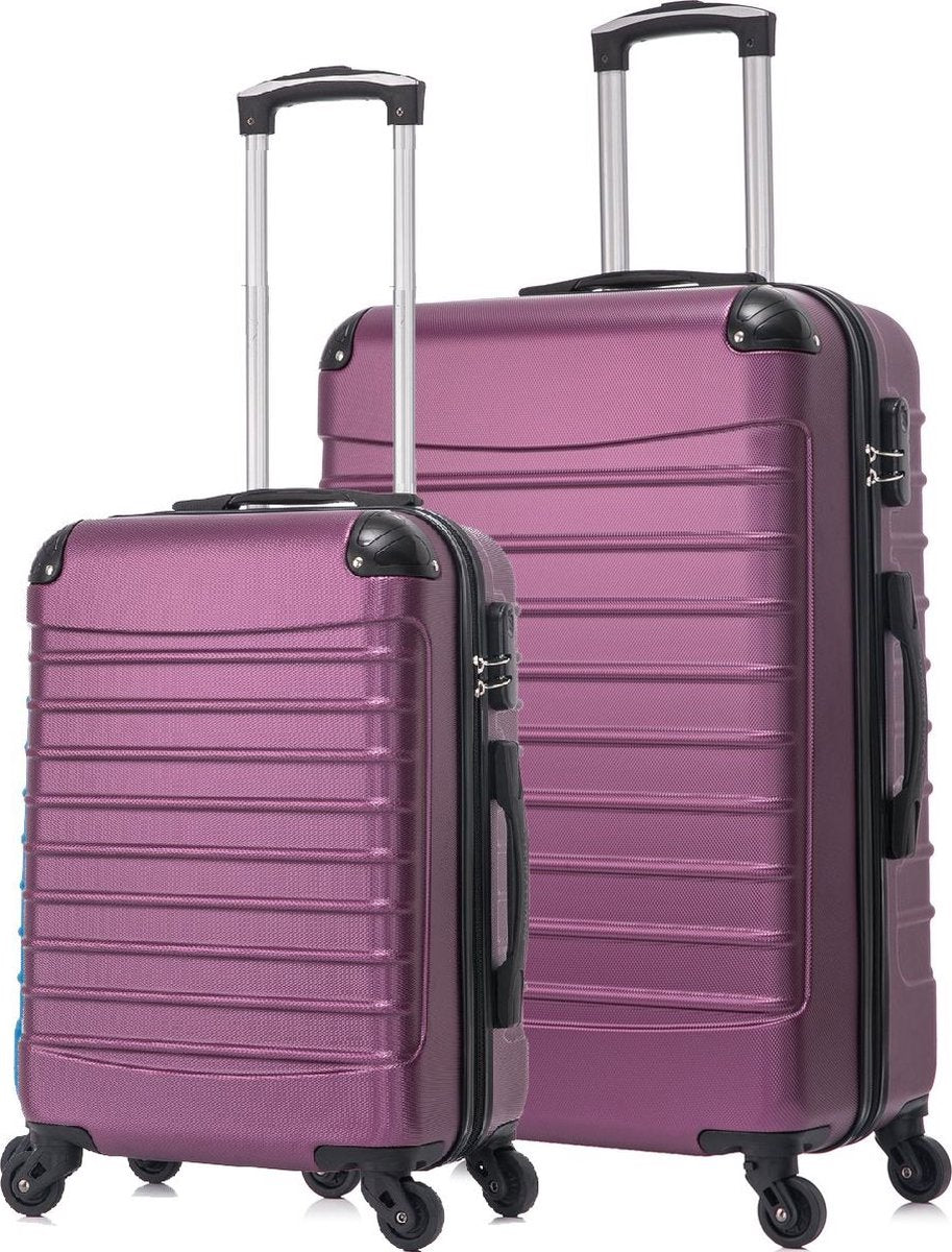 2-Piece Hard Shell Luggage Set for Travel – Lightweight Durable Suitcases with Spinner Wheels for Business and Holidays