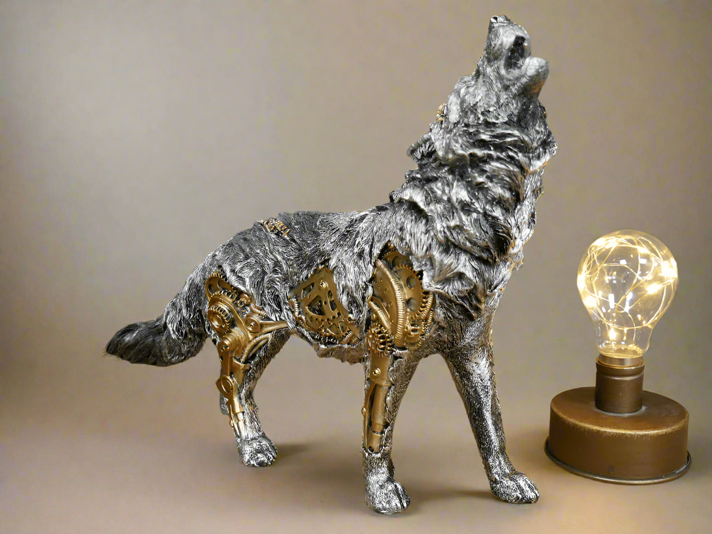 Mechanical Punk Animal Sculptures for Home Decor – Steampunk-Style Figurines for Shelves, Office and Modern Interiors