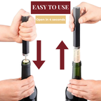 Air Pressure Corkscrew for Easy Wine Opening – Quick Cork Removal Tool for Home Use and Entertaining