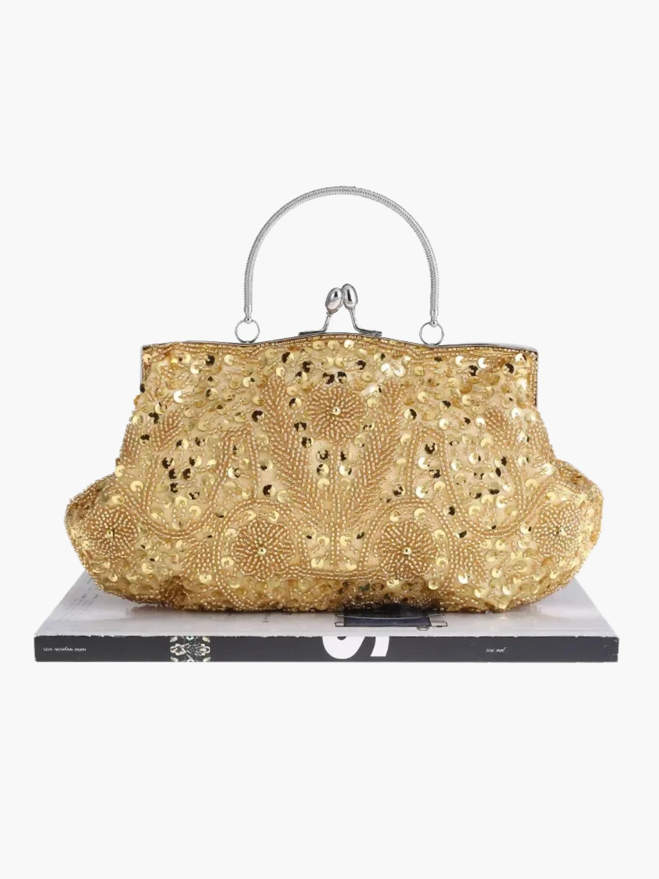 Embroidered Handbag with Vintage Charm – Elegant Shoulder Bag for Everyday Wear, Work and Casual Outfits