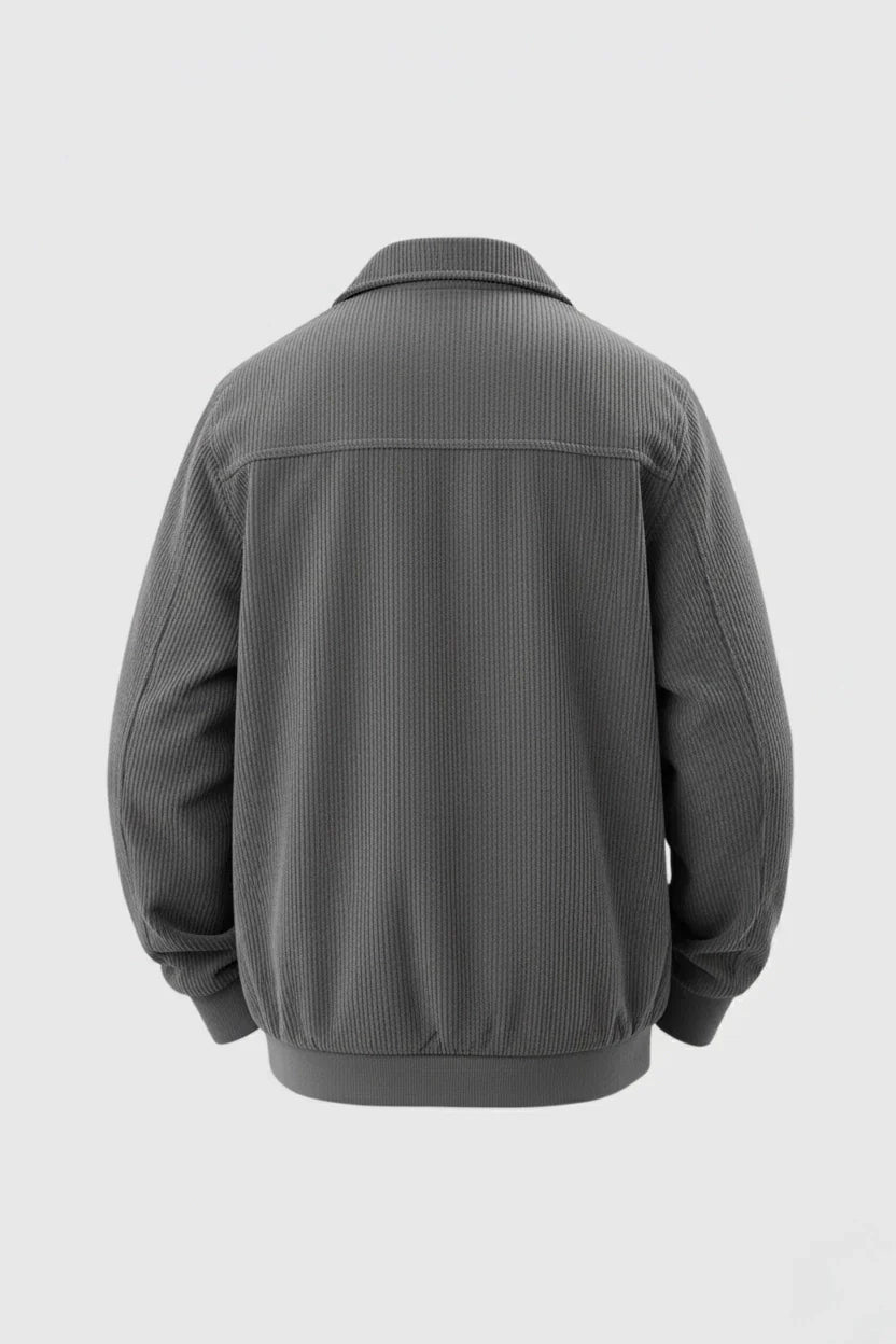 Liam – Grey Corduroy Jacket for Men