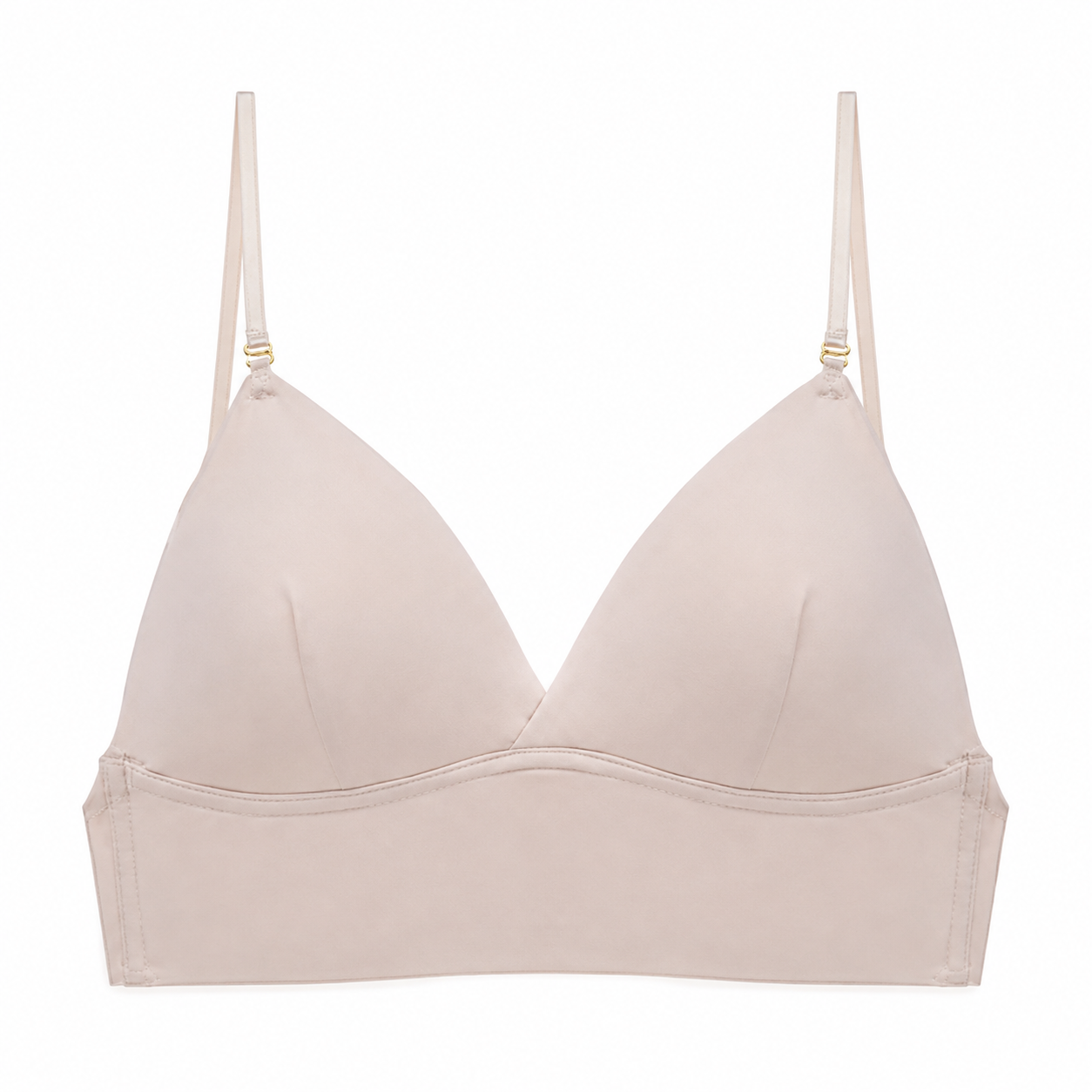 Wireless Low Back Bra Seamless Deep Convertible Strap Breathable Molded Cups