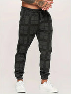 Men’s Checked Jogging Pants for Casual Wear – Comfortable Lounge Pants for Home, Travel and Everyday Style