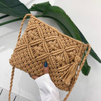 Mira Solis. – Woven Summer Shoulder Bag