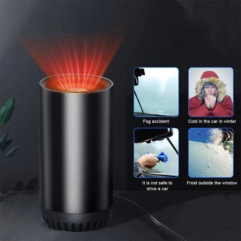 Portable Car Heater and Windshield Defroster – Fast Heating Device for Winter Driving and Clear Visibility