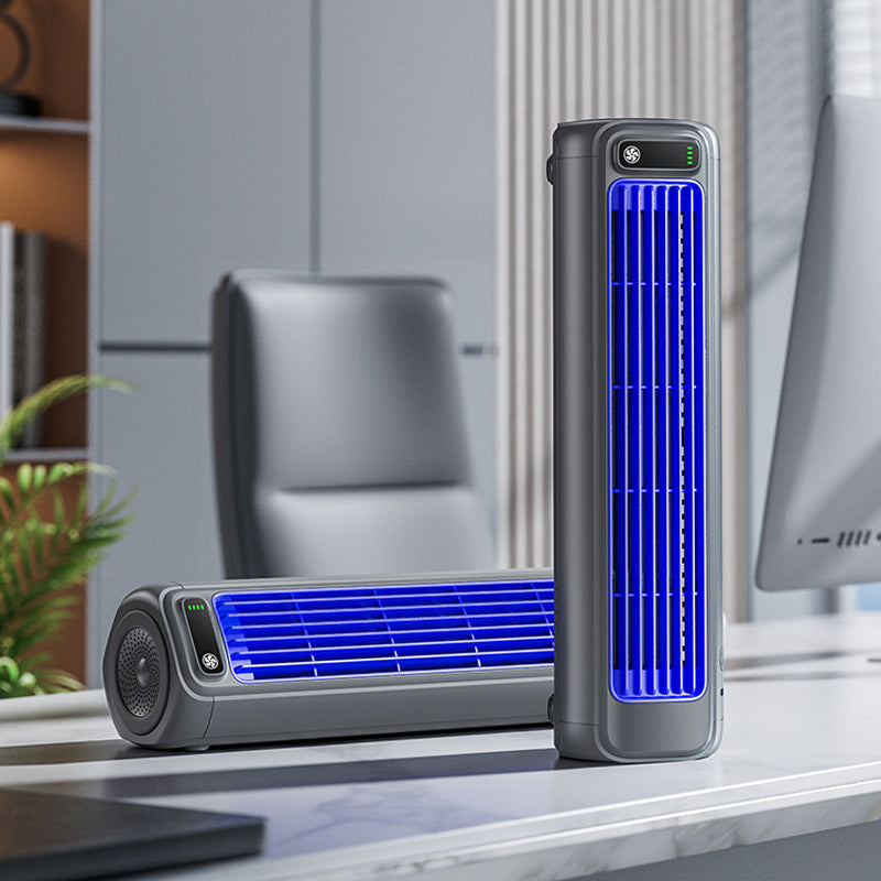 Compact Portable Air Conditioner with Fast Cooling Technology – Rechargeable, 12h Runtime, Desktop & Wall-Mount Use