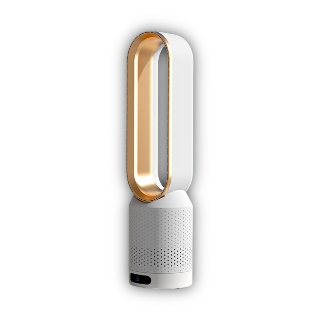 3-in-1 Air Cooler & Purifier | Bladeless Design | 8-Speed Cooling | 90° Oscillation | LED Touch Controls