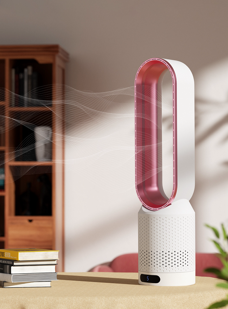 3-in-1 Air Cooler & Purifier | Bladeless Design | 8-Speed Cooling | 90° Oscillation | LED Touch Controls