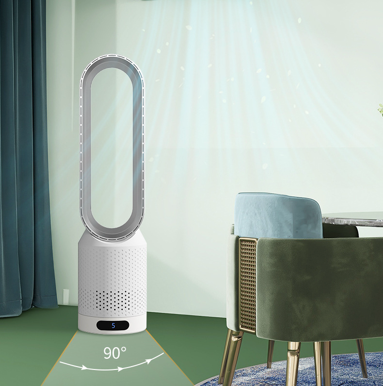 3-in-1 Air Cooler & Purifier | Bladeless Design | 8-Speed Cooling | 90° Oscillation | LED Touch Controls