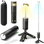 Battery-Powered LED Camping Lamp with Tripod and Power Bank – Long-Lasting Portable Light for Camping, Travel and Outdoor Use