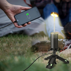 Battery-Powered LED Camping Lamp with Tripod and Power Bank – Long-Lasting Portable Light for Camping, Travel and Outdoor Use