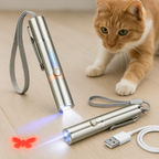 Rechargeable Laser Toy for Cats with Multiple Light Modes – Interactive Play Device with Adjustable Patterns for Indoor Pet Entertainment
