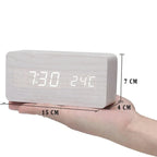 LED Alarm Clock with Voice Control – Modern Display for a Clean, Minimalist Interior