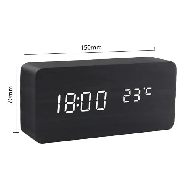 LED Alarm Clock with Voice Control – Modern Display for a Clean, Minimalist Interior