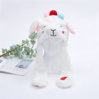 Interactive Bunny Ears Hat for Kids and Adults – Cute Plush Hat with Moving Ears for Play, Costumes and Gifts