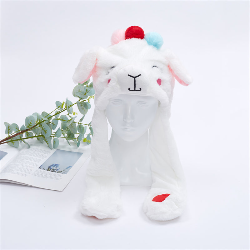Interactive Bunny Ears Hat for Kids and Adults – Cute Plush Hat with Moving Ears for Play, Costumes and Gifts
