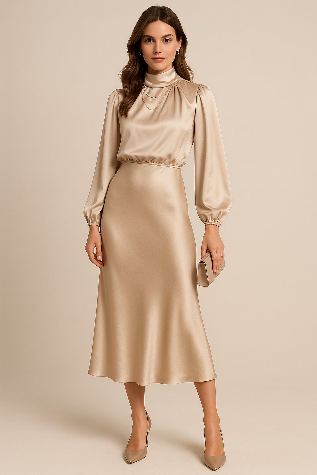 Celina Satin Gala Dress
