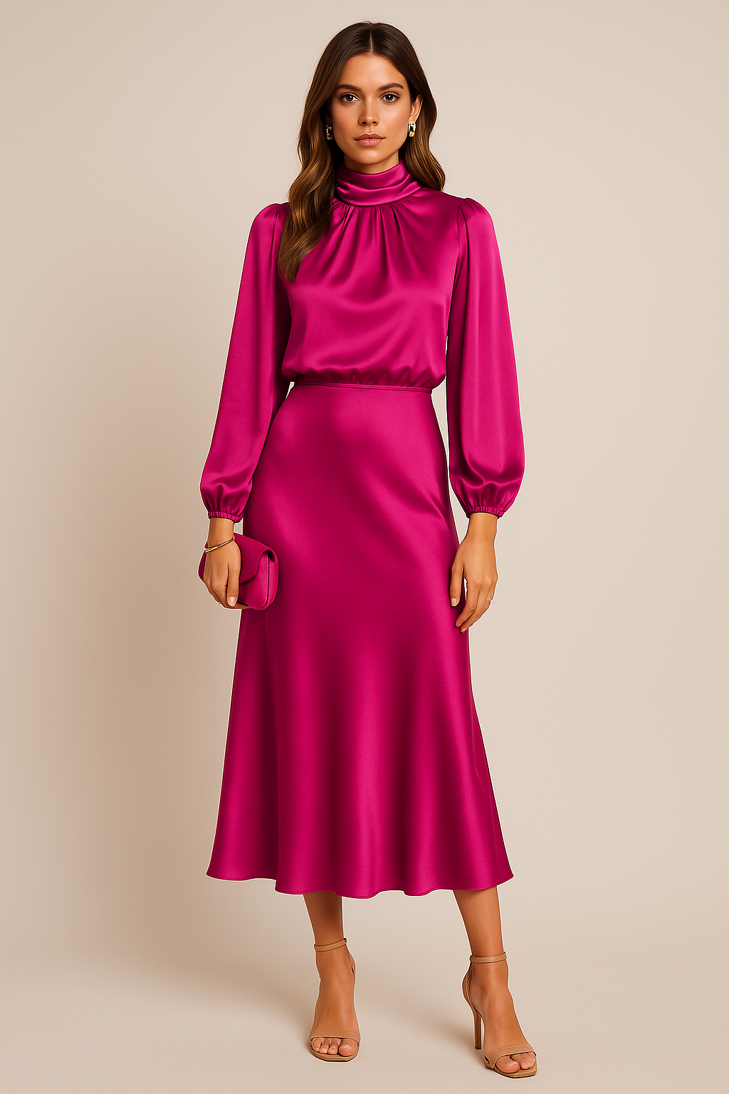Celina Satin Gala Dress