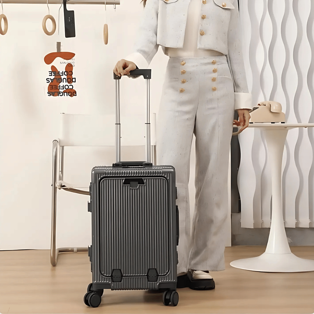 Hard Shell Suitcase for Travel and Business Trips – Durable Lightweight Luggage with Smooth Spinner Wheels