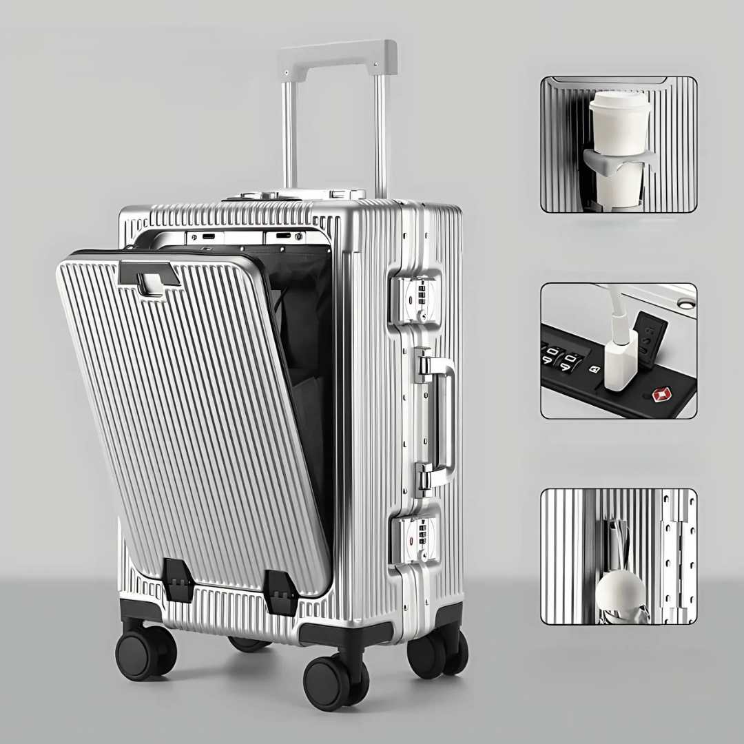 Hard Shell Suitcase for Travel and Business Trips – Durable Lightweight Luggage with Smooth Spinner Wheels