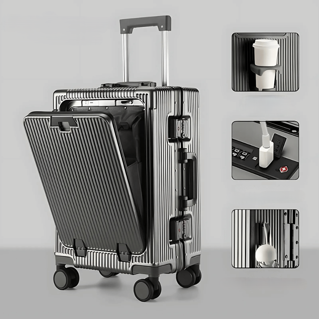 Hard Shell Suitcase for Travel and Business Trips – Durable Lightweight Luggage with Smooth Spinner Wheels