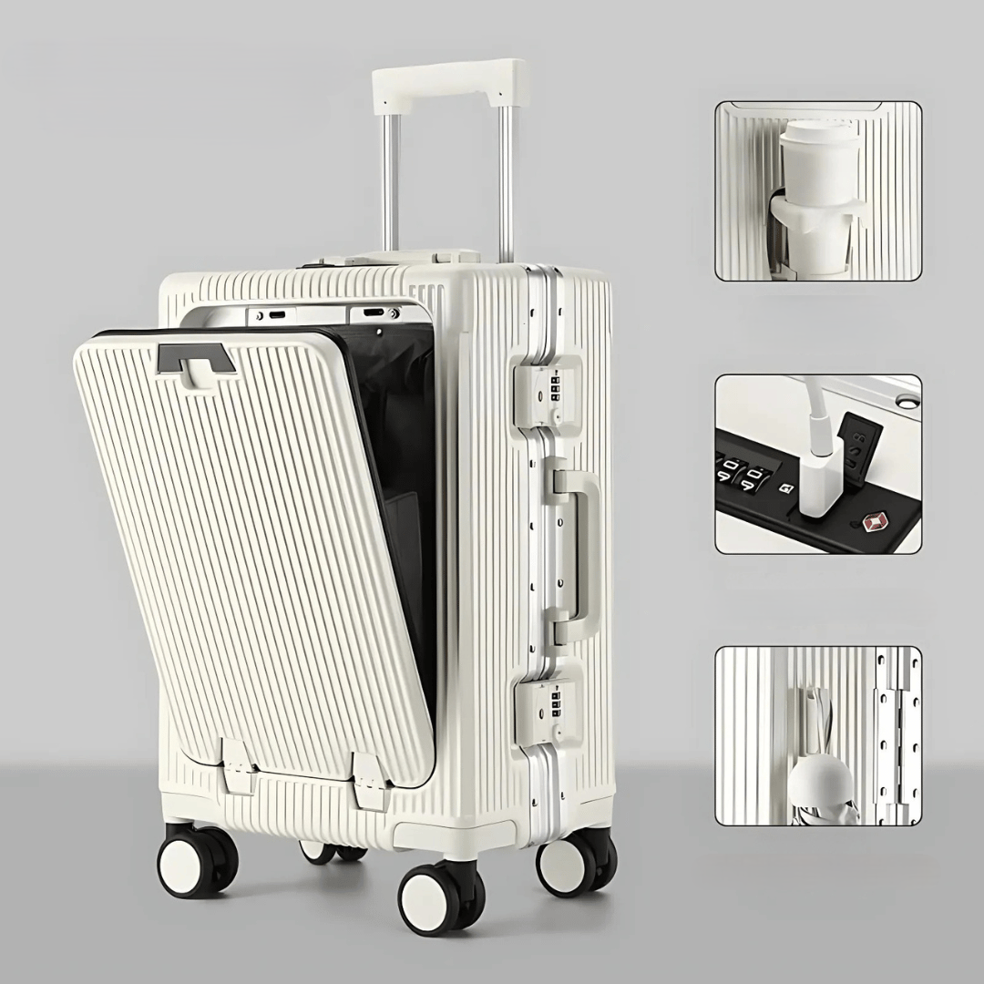 Hard Shell Suitcase for Travel and Business Trips – Durable Lightweight Luggage with Smooth Spinner Wheels