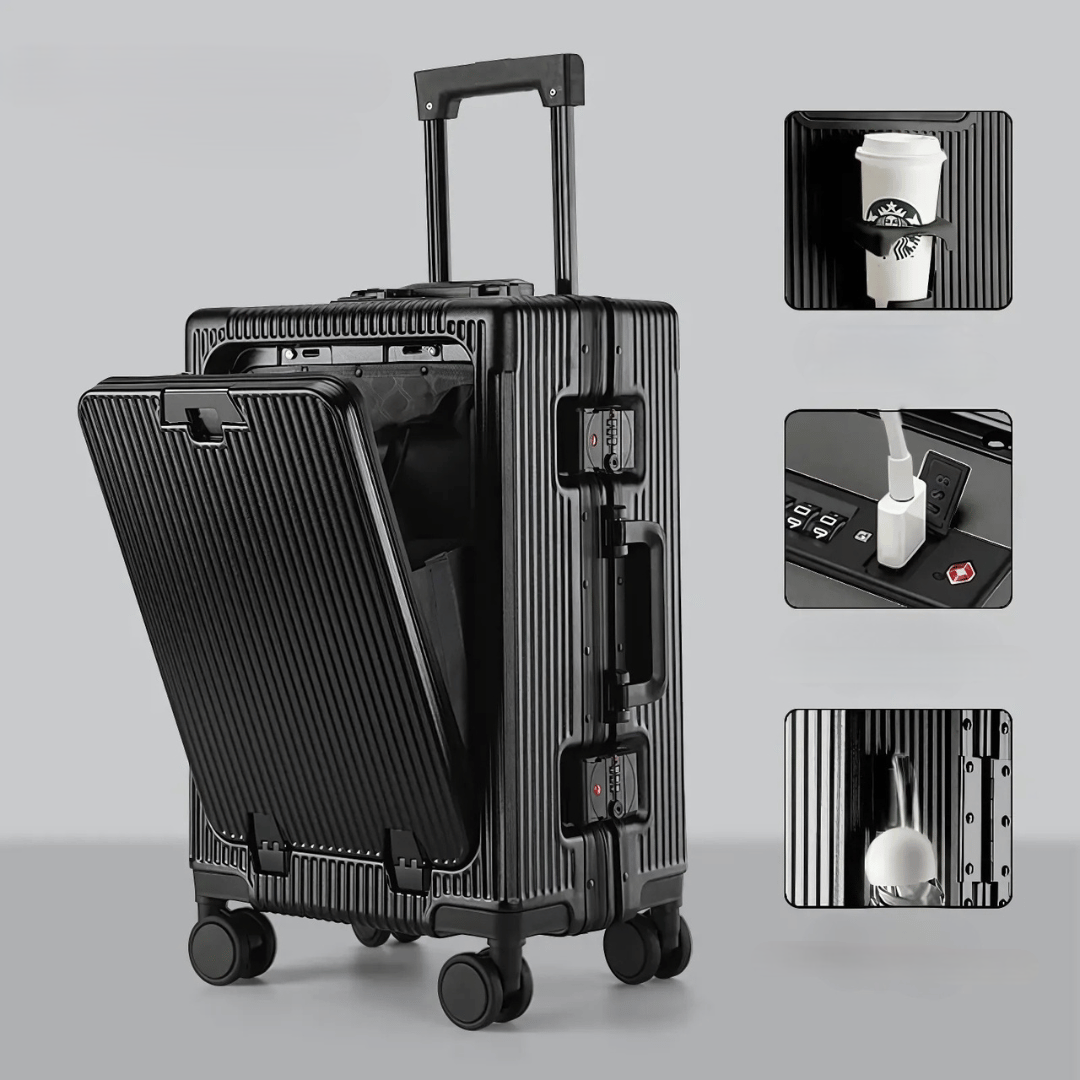 Hard Shell Suitcase for Travel and Business Trips – Durable Lightweight Luggage with Smooth Spinner Wheels