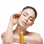 AurumGlow | Opulent Gold Facial Roller for Radiant Skin Massage