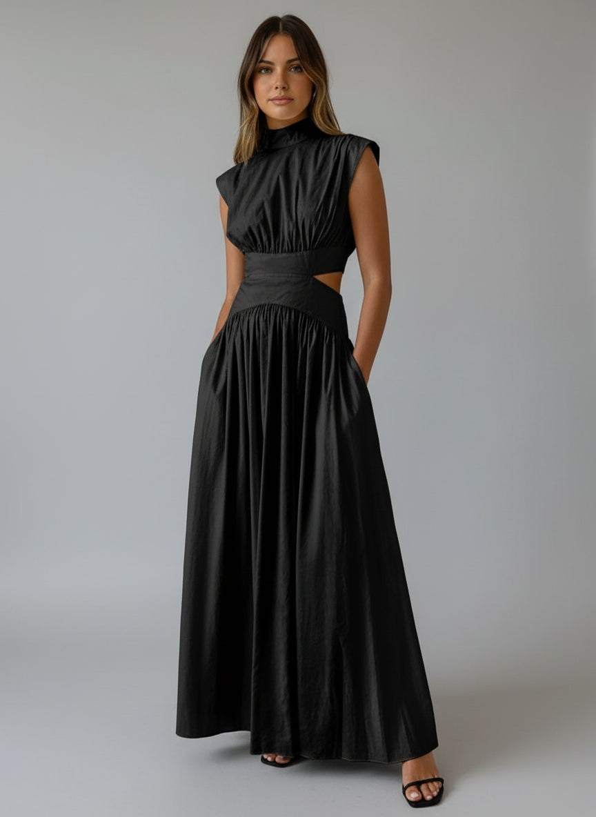 Nerina Vale. – Sleeveless Cut-Out Maxi Gown