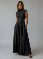 Nerina Vale. – Sleeveless Cut-Out Maxi Gown