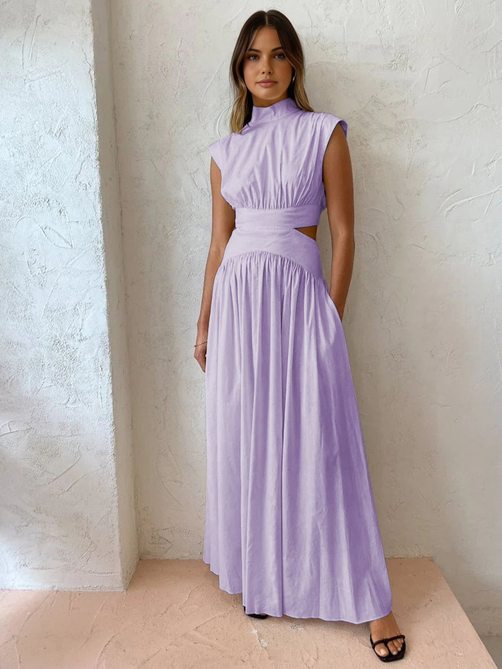 Nerina Vale. – Sleeveless Cut-Out Maxi Gown