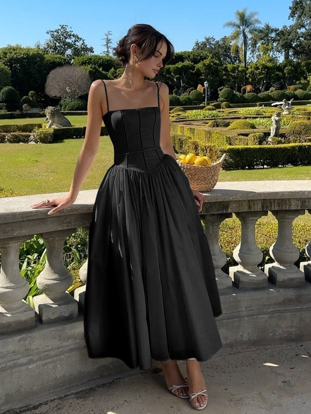 Gabriella | Elegant Midi Dress with Corset for Women – Perfect for Wedding Guests