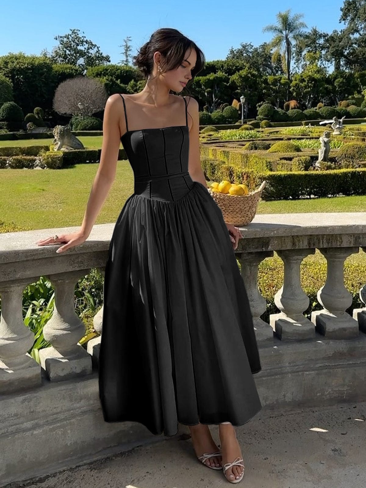 Gabriella | Elegant Midi Dress with Corset for Women – Perfect for Wedding Guests