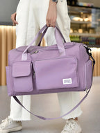 Spacious Waterproof Travel Bag for Weekend Trips – Large Carry Bag for Holidays, Gym and Short Getaways