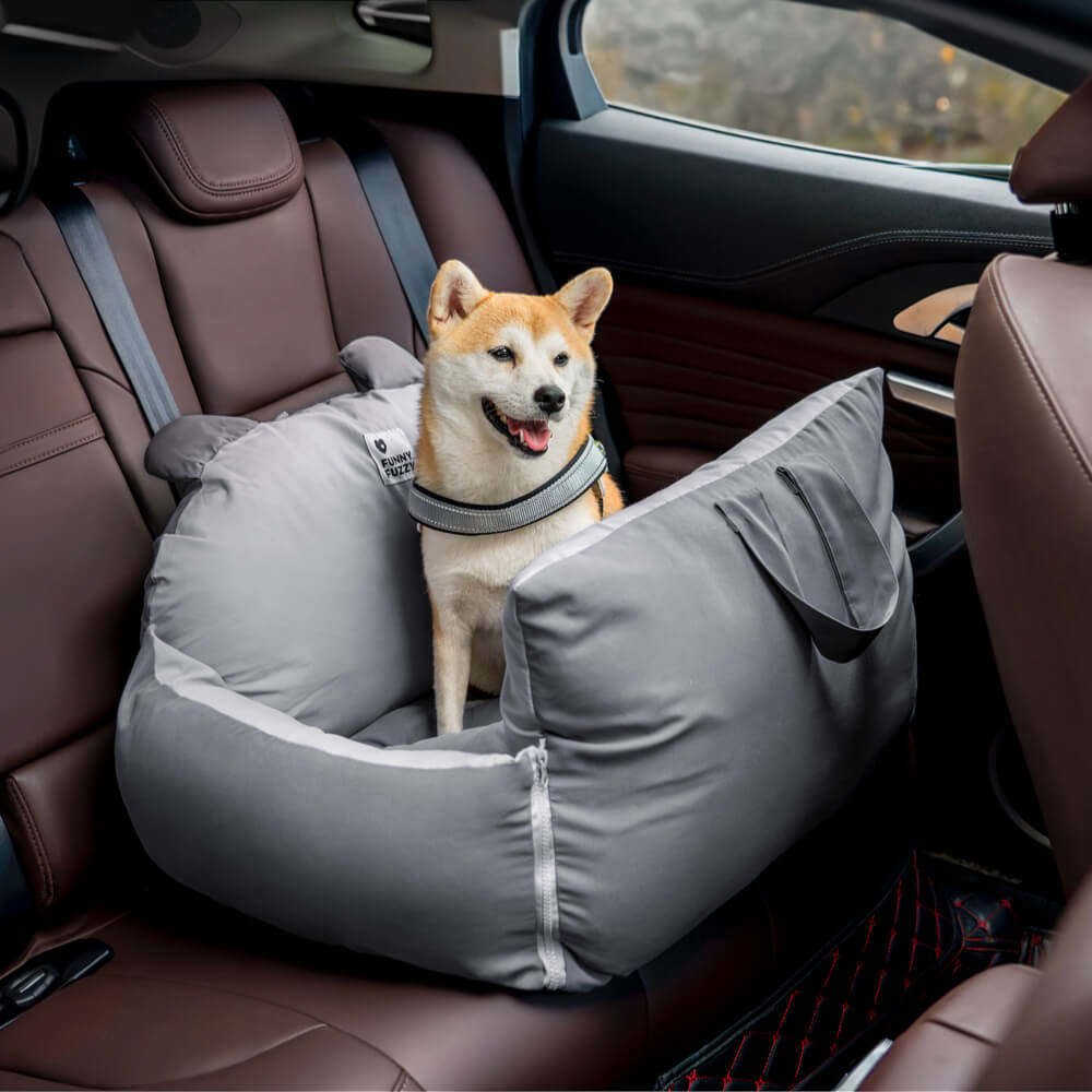 Dog Car Bed for Safe Travel – Comfortable Pet Car Seat for Back Seat Rides and Everyday Trips