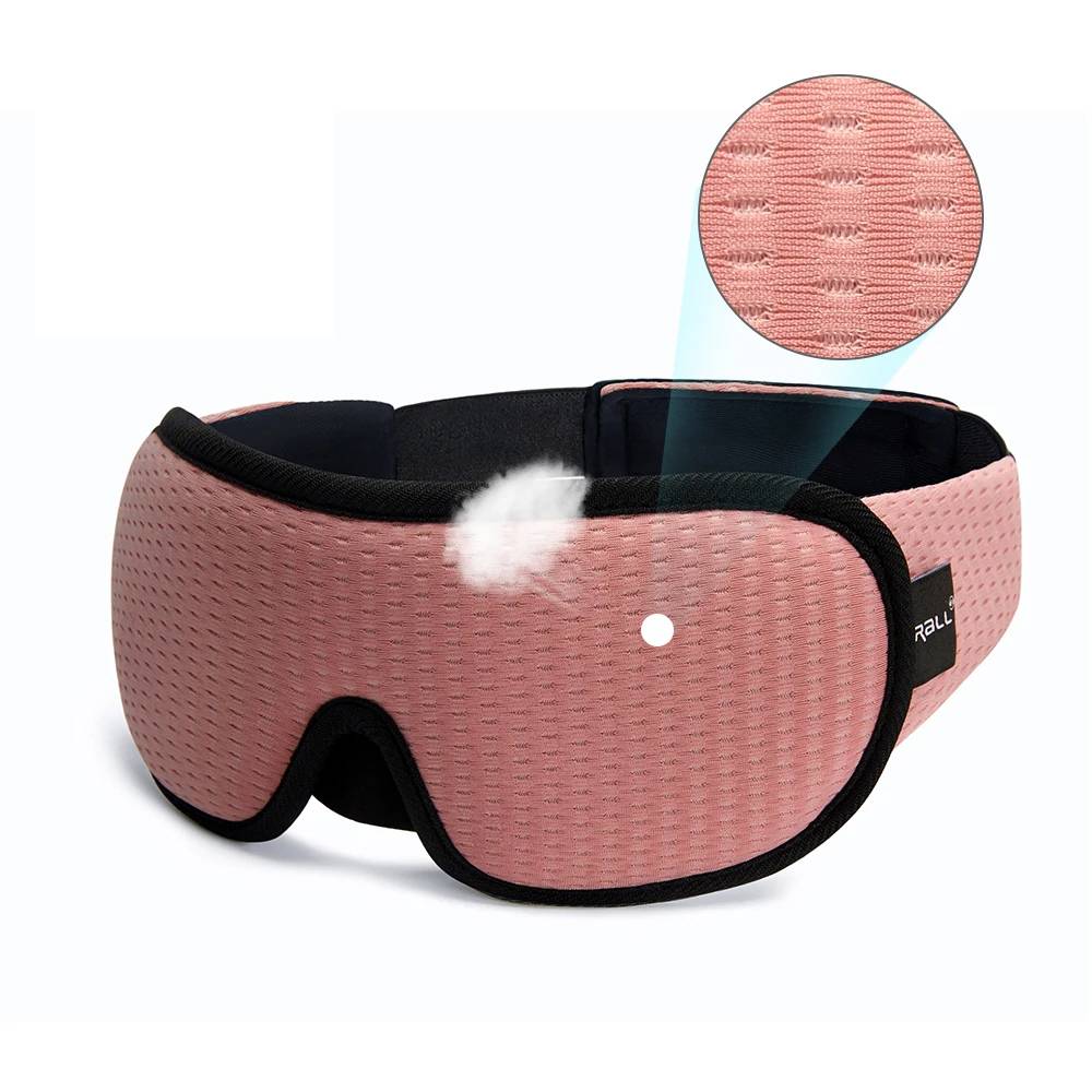 3D Contoured Memory Foam Sleep Mask - Ultimate Eye Mask for Total Darkness