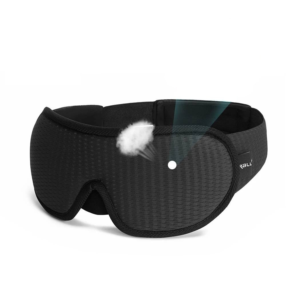 3D Contoured Memory Foam Sleep Mask - Ultimate Eye Mask for Total Darkness