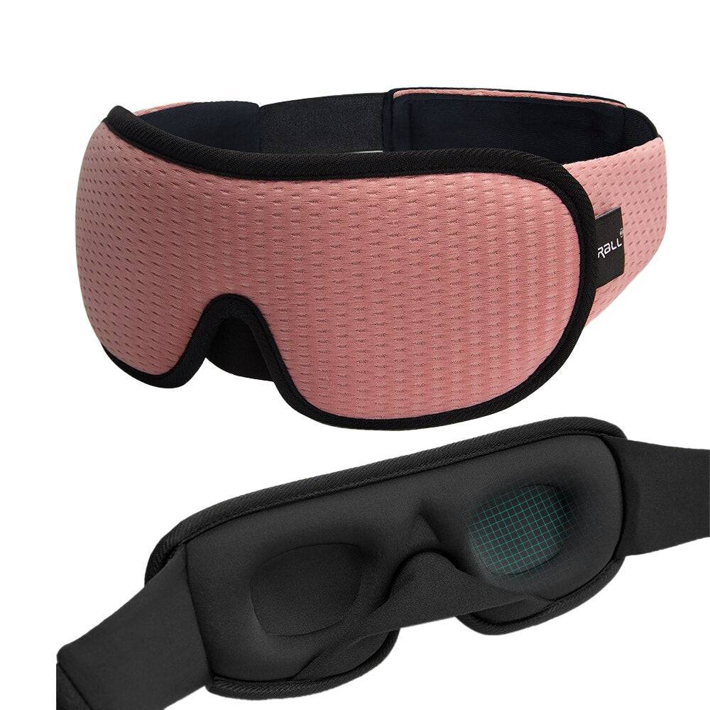3D Contoured Memory Foam Sleep Mask - Ultimate Eye Mask for Total Darkness