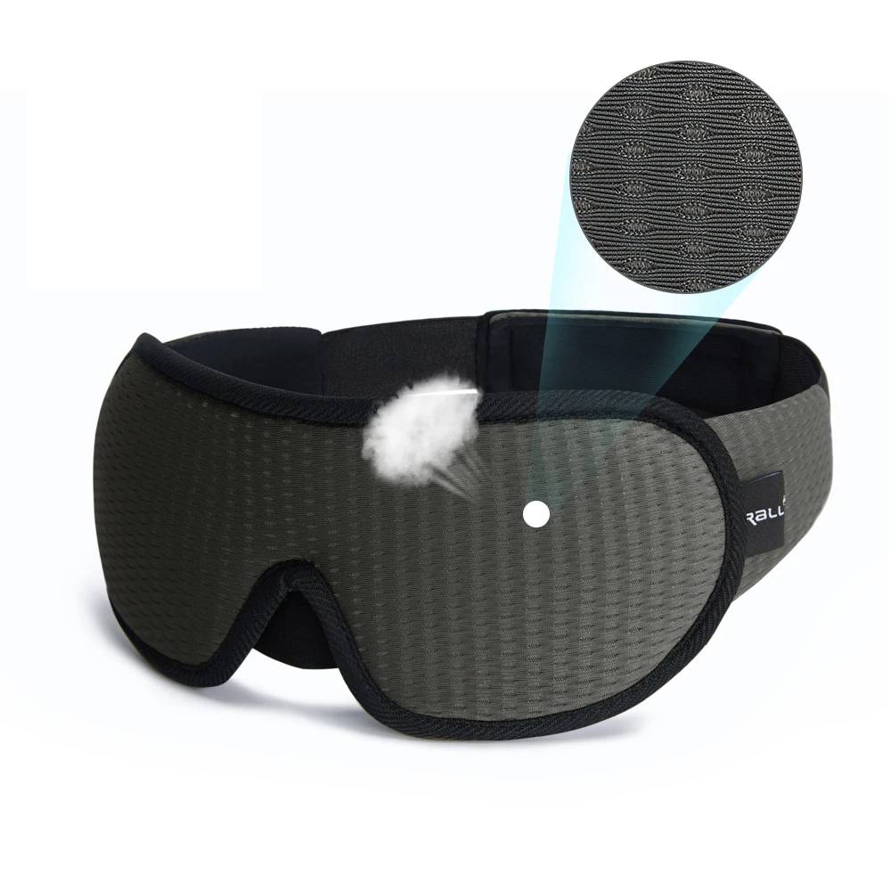 3D Contoured Memory Foam Sleep Mask - Ultimate Eye Mask for Total Darkness