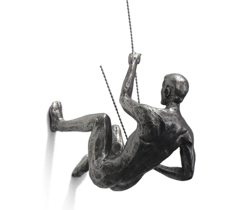 Climber Wall Art Sculpture for Modern Home Decor – Artistic Wall Decoration for Living Room, Office and Creative Interiors
