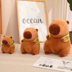 Capybara Plush Toy with Turtle Backpack – Cute Soft Stuffed Animal for Cuddling, Gifts and Bedroom Decor