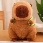 Capybara Plush Toy with Turtle Backpack – Cute Soft Stuffed Animal for Cuddling, Gifts and Bedroom Decor