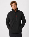 Men's Zip-Up Jacket with Water-Resistant Design and Collar