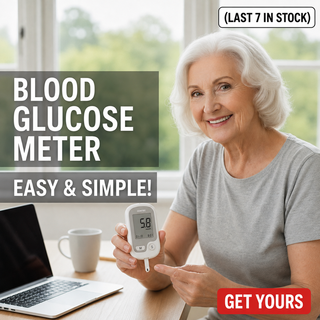 Non-Painful Glucometer Glucose Monitor Portable Fingertip Digital Display