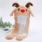 Interactive Bunny Ears Hat for Kids and Adults – Cute Plush Hat with Moving Ears for Play, Costumes and Gifts