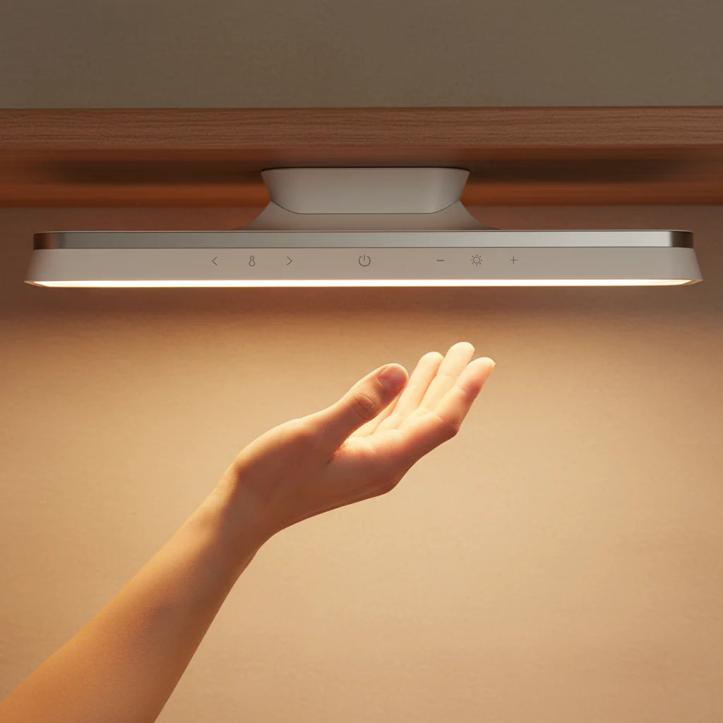 Wireless Magnetic LED Lamp for Home Lighting – Portable Rechargeable Light for Bedroom, Hallway and Desk Use