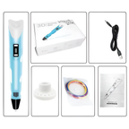 3D Creative Drawing Pen – Adjustable Speed, USB Powered, Compatible with PLA/ABS Filaments