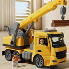 Construction Crane Truck Toy – Interactive Lights, Sounds & Movable Crane Arm