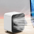 Portable 3-in-1 Mini Air Cooler – USB Rechargeable Personal Fan with Cooling & Humidifying Function