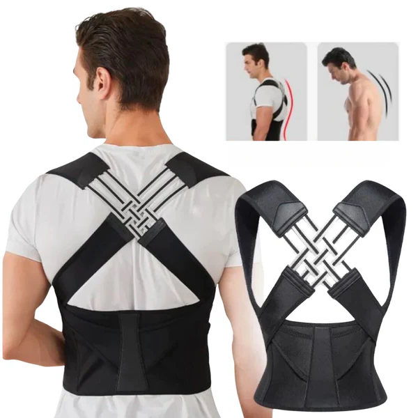 Posture Corrector Brace for Neck & Back Support – Adjustable, Discreet & Comfortable Alignment Support
